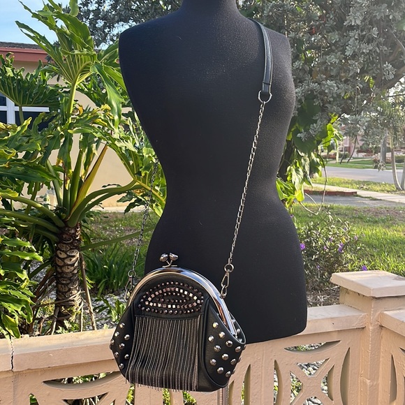 Handbags - Faux Leather Studded Bag
